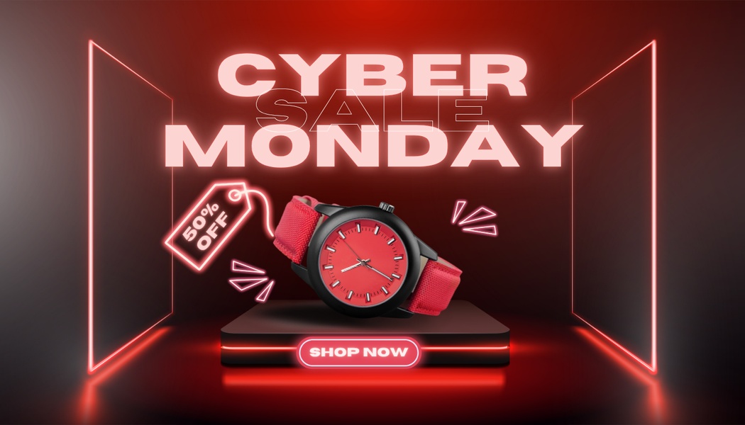 watch, wristwatch, timepiece, sports watch, casual watch, sale promotion, minimalist, energetic, bold, red, cyber monday